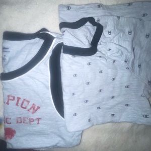 2 brand new Womens champion athletic tee/tank small